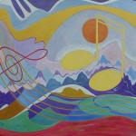 Akryl på lærred - 80x60cm